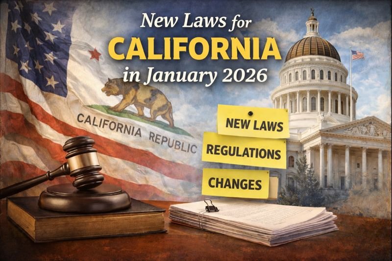 You are currently viewing New Laws for California in January 2026